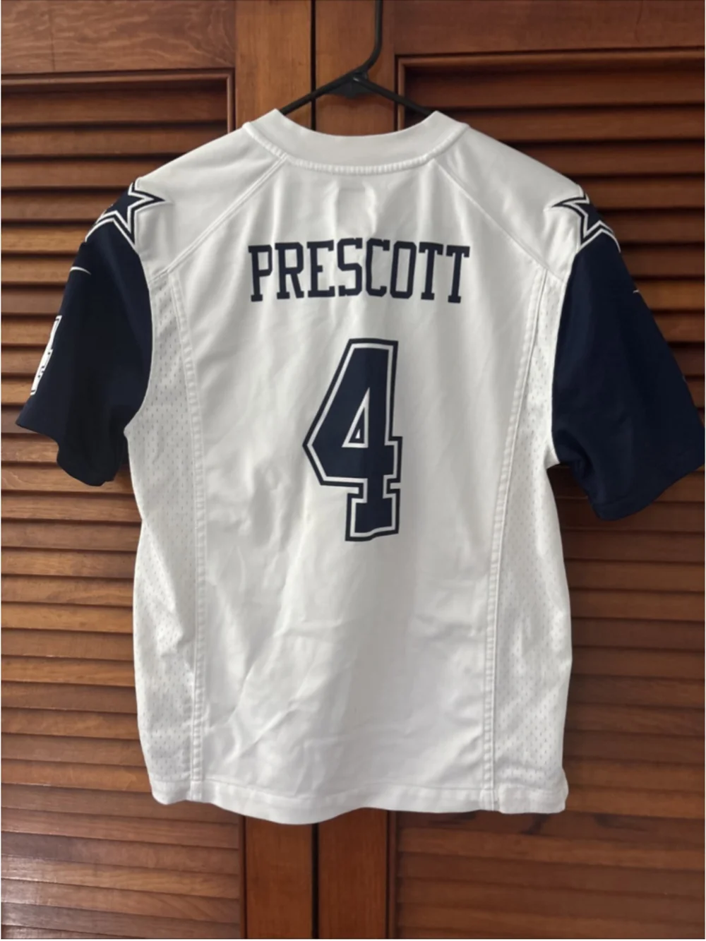 Dallas Cowboys Dak Prescott #4 Nike On Field Youth Jersey White Size L 14/16